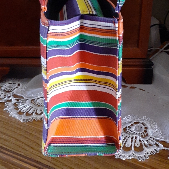 🆕️*NWOT* KATE SPADE FUN BRIGHT COLORS STRIPED BAG - Picture 3 of 8